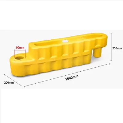 Large Yellow Go Kart Track Barrier - Water-Filled Plastic Bumper Car Racing Fences for Indoor Amusement Parks & Outdoor