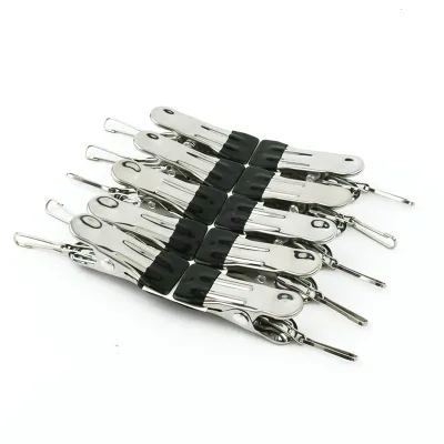 Stainless Steel Belt Gourd Buckle Clip Multi-Functional Clothespin Sheets Windproof Pants Clip Underwear Socks Clips