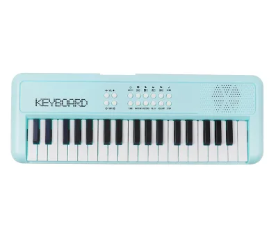 Customer Music Toys 37-Key Mini Electronic Keyboard Portable Built-In Speaker Headphone Jack Plastic One Key One Note Function
