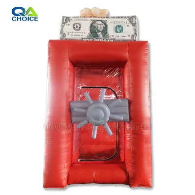 Portable Inflatable Money Machine With Custom Cash Money Booth Inflatable Cash Cube