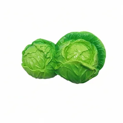 Custom Resin Green Nutritious Vegetable Cabbage Wrap Design Fridge Magnets