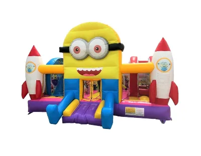 Business-grade PVC Outdoor Inflatable SpongeBob-themed Trampoline, Available in Customizable Sizes