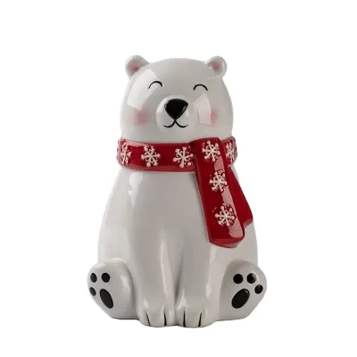White Polar Bear Ceramic Piggy Bnak