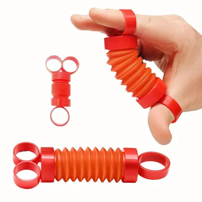 Wholesale Kids and Adult Gift Fidget Toys Finger Telescopic Tube Wave Street Decompression Pop Top Tube Fidget Toy