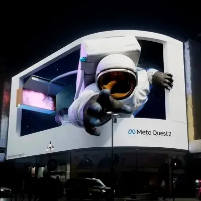 Stereo Visual Outdoor Corner LED Wall LED Naked Eye 3D Display Screen for Mall Outer Corner
