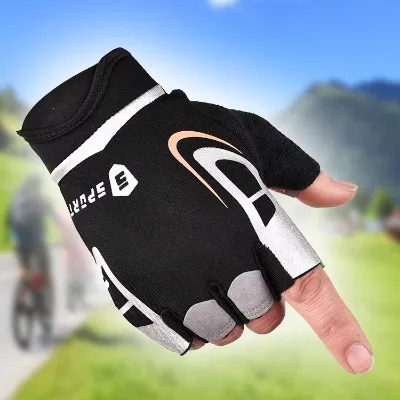 Wholesale Sports Fitness Glove Dumbbell Bicycle Slip-proof Breathable Thin Sunscreen Half Finger Gym Cycling Gloves