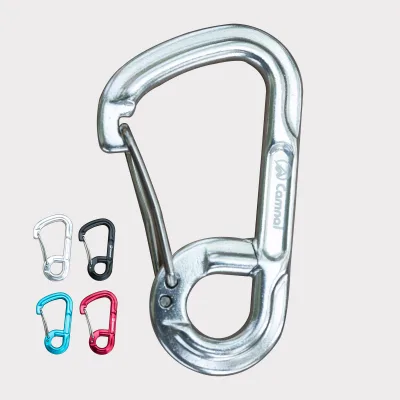 Camnal Factory Directly Wholesale 7.6 cm Promotional Steel Wire Gate Aluminum Carabiner Hook