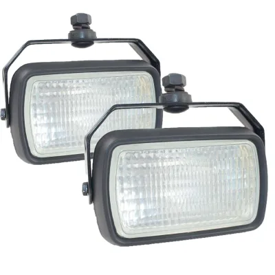2 PCS Halogen Work Light Flood Lamp Fits Man F G M Dump Truck Tractor 1979- Replacement of Hella