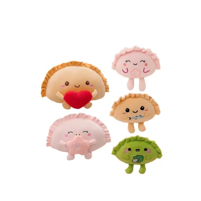 Amusing Cabbage Dumpling Plush Toys Squishy Chinese Traditional Food Pillow Fun Stuffed Dolls Custom Pattern Personalized Logo