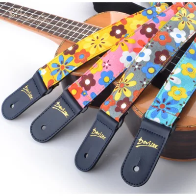 Wholesale Bulk Colorful Leather Guitar Strap Ukulele Strap