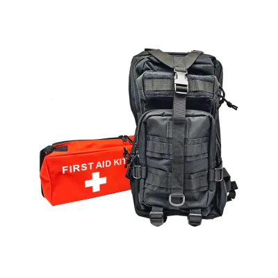 Outdoor Disaster Survival Kit with First Aid Features for Earthquake Flood Fire Response