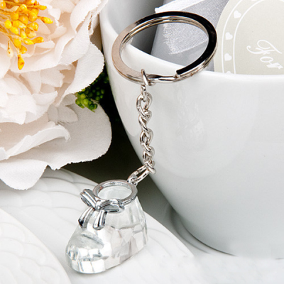 Wedding Favors and Gifts Crystal Collection Baby Shoe Keychain Baby Christening Gifts Baby Shower Favors