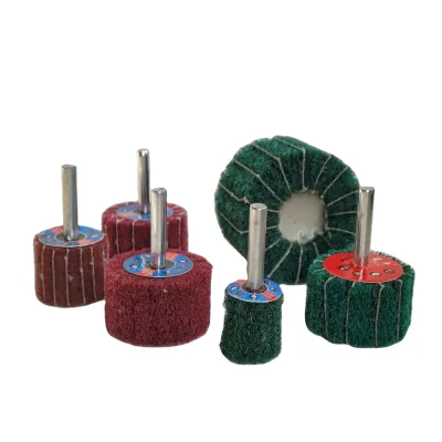 Medium Hardness Nylon Shank Attachments 25mm OEM/ODM Non-Woven Drill Buffing Red Green Scouring Pads for Polishing Cleaning