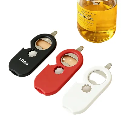 Magnetic Fridge Bottle Opener 5-in-1 for Beer, Soda, Fruit Cans, Multi-Tool Kitchen Helper