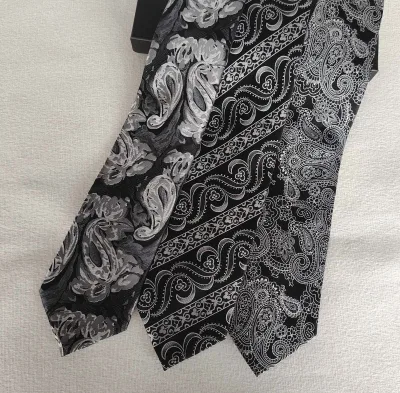 OEM ODM High Quality Men's Tie Pure Silk Necktie Men's Casual Paisley Tie Custom Design  Jacquard Woven Silk Style Fashion Ties