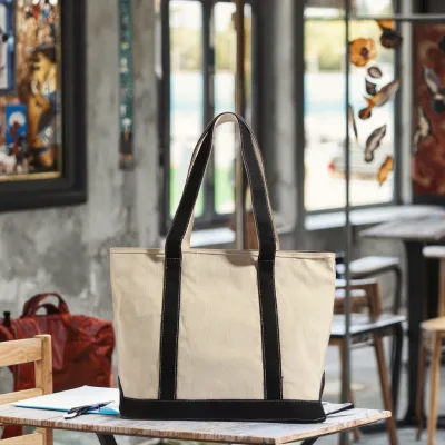 Canvas Tote Bag, Work Shopping Bag, Lady's Handbag, Multi-functional Travel Bag