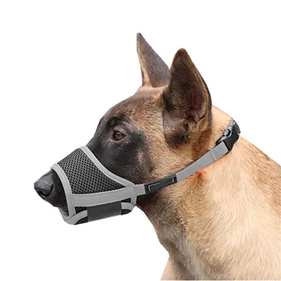 Mesh Adjustable  Soft Dog Muzzle,Anti-bite, Anti-Barking, Anti-Chaos,Prevents Unwanted Chewing