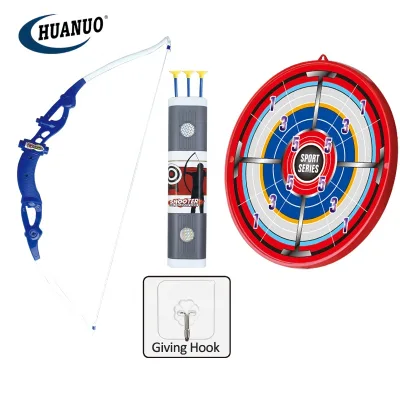 Safety Indoor Outdoor Sport Game Shooting Toy Bow and Arrow for Kids With Target