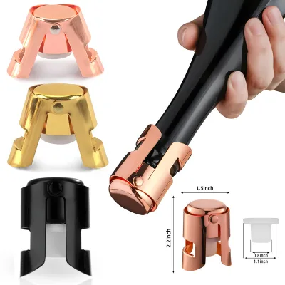 Heqi Durable Wine Beer Bottle Cork Plug Stainless Steel for Sparkling Stopper Bar Tools 1PC Sealing Cap