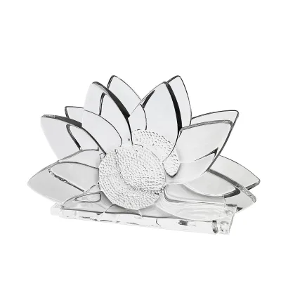 Clear Acrylic Flower Napkin Holder