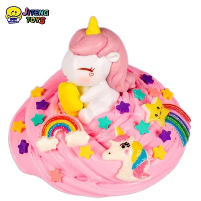 JITENG Pink Purple Cake The Big Set Best Beautiful Flufy Clay Maker Butter Fluffy Playdough Slime