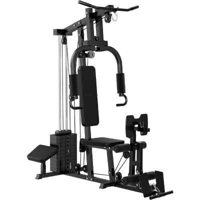 Steel Single Station Gym Equipment 61kg Selectorized Weight Stack Chest Shoulder Press Machine Multifunctional for Home Use