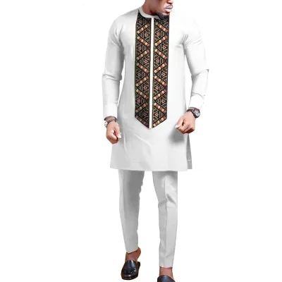 2023 New Casual Red and White Printed Stripe Men Muslim Robe Dubai Men's Hooded RobeCustomizable African Men's Suit 2022 High Qu