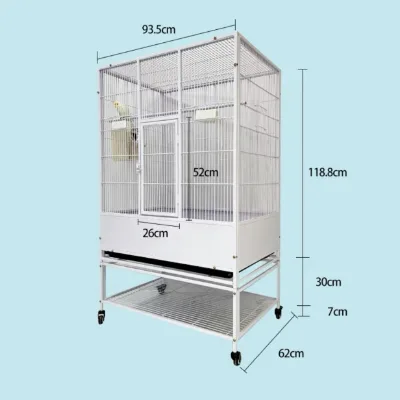 Hebei Bird Cage Parrot Cage Large Size with Double Feeder New Design