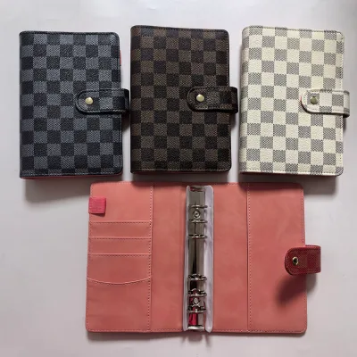 New Design Agenda School Office Supplies Planning Record Book Notepad A6 Leather Binder Planner Binder Hard Cover Book Binder