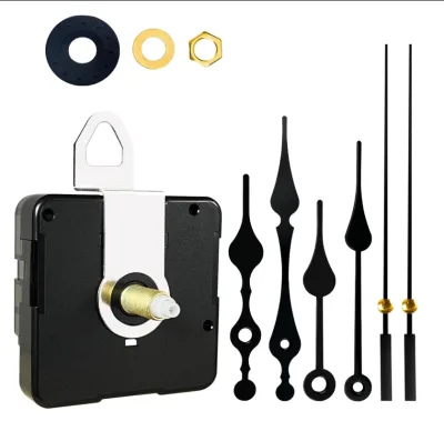 Clock Mechanism Replacement,Quartz Battery Silent DIY Wall Clock Repair Parts Replacement Shaft Lengths 20mm(25/32inch)