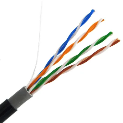 Indoor/Outdoor CCA CU Cat6 Cat6a Cat5e Sftp Utp Ftp UTP 24AWG 4 Pair PVC/LSZH Lan Cable RJ45 Network Cable Factory Price