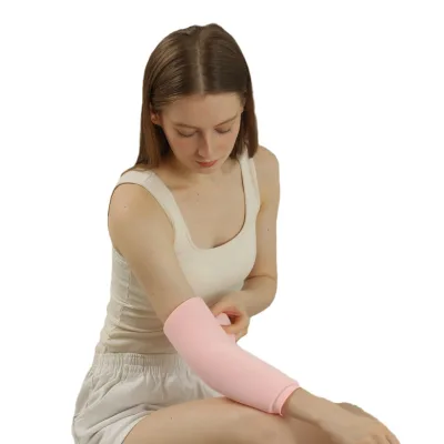 Elastic Gel Cooling Sleeve Arm Foot Ankle Hand Wrist-Hot/Cold Pain Relief Protective Function Knee Elbow Pads Included
