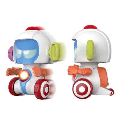 ITTL Cartoon Small Electric Music and Light Sings Face Changing Robot Toys