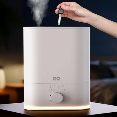 Large Capacity Top Fill Water Desk Cool Mist Maker Ultrasonic Air Humidifier for Bedroom