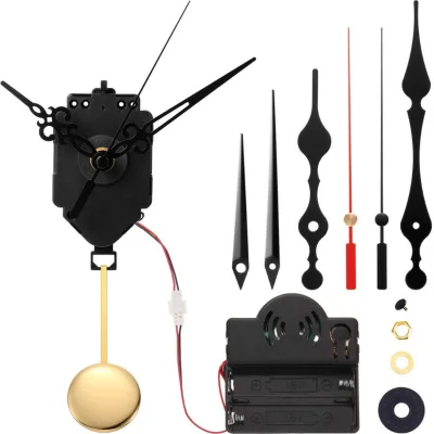 DIY Grandfather and Pendulum Clock Chime Westminster Melody Plastic Battery Operated Mechanism Movement Set Repair Kit