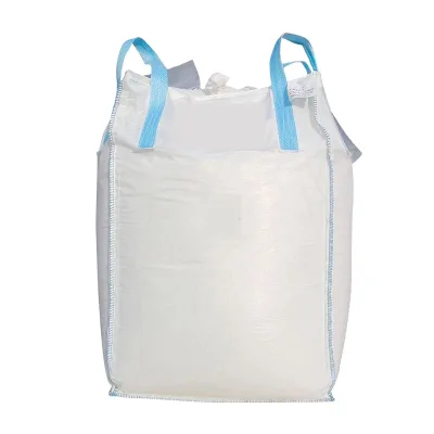 Jumbo Bag Duffel Top Spout Bottom 4-Point Lift Handling Breathable PP Material 1000kg Loading Capacity Big Bulk Fibc Bag Tubular