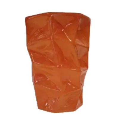 Customized Outdoor Decorative Fiberglass Vase Business Area Desk Sculpture with Paint Glass Material Indoor/Outdoor Use