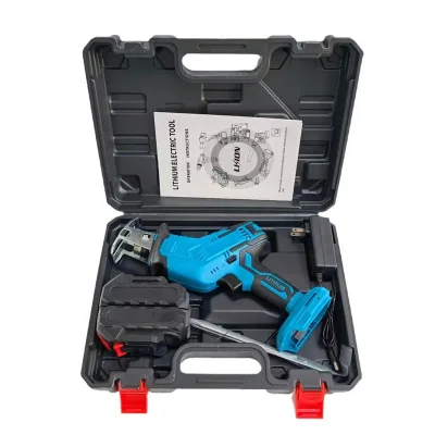 21V Multifunctional Lithium Electric Reciprocating Saber Saw Small Satchel Woodworking Saw for Foreign Trade Model