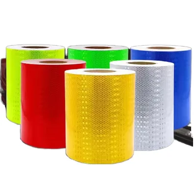 Retroreflective Sheeting High Visibility Self-Adhesive Safety Strips White Color Traffic Safety Road Signage Dot Stickers