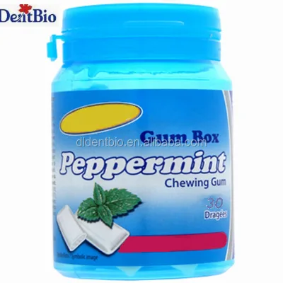 Diabetes delicious colorful gum box peppermint chewing gum