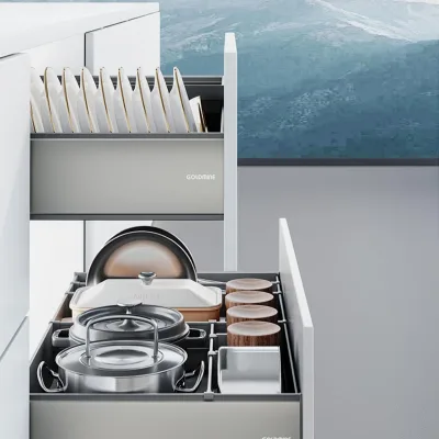 Goldmine Kitchen Storage Basket Kitchen Cabinets Accessories Modern Drawer Basket Sink Drain Basketmatal Drawer