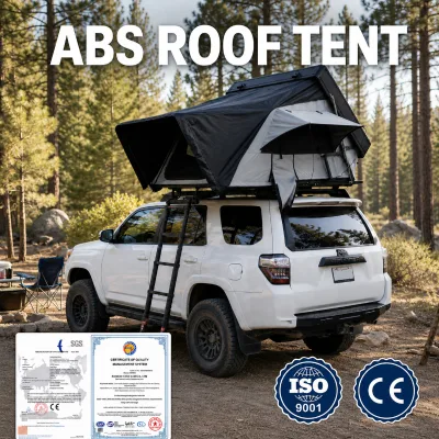 ENJOIN Aluminum Honeycomb Shell Four-season Waterproof Rooftop Tent 4x4 Off-road SUV Camping 2-3 Person Capacity Hydraulic Auto