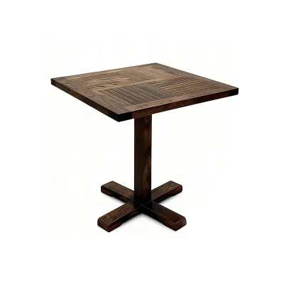 Wabi Sabi Restaurant Tables Wooden square Coffee Table Detachable square Table for Coffee Shop Dining Room