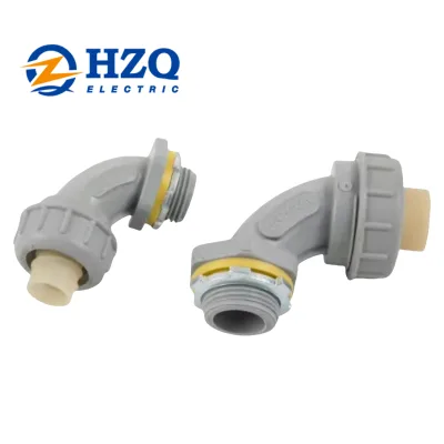 Wholesale PVC Liquid Tight 90 Degree Connector  Waterproof  Flexible Conduit Fittings