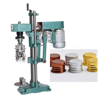 DOVOLL Wholesale Semi Automatic Mini Small ROPP Aluminum Screw Cap Olive Oil Bottle Wine Bottle Used Capping Machine