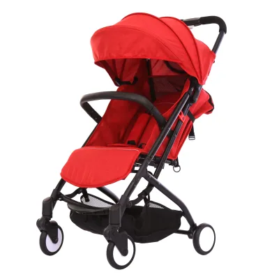 Safe Portable Foldable Baby Pushchair Shock Absorb Infant Stroller Multiple Colors Support Custom Logo Outdoor Baby Trolley