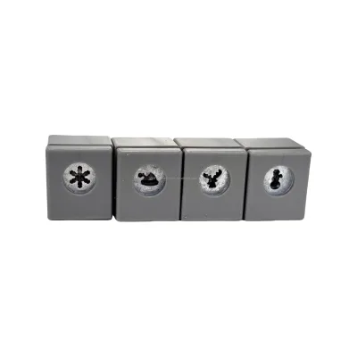 Mini DIY Craft Multiple Sizes Plastic Hole Punch Paper Cutter with Christmas Pattern Staplers