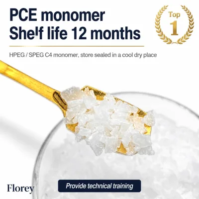 HPEG PCE Monomer 99.9% C4 Polyether Free PCE Mother Liquid Sample for Testing Water Reducing Synthesis Flake Supply