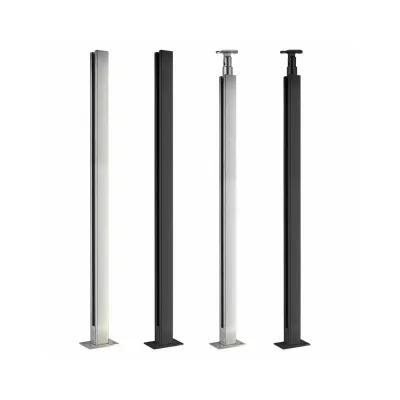 Customized Chinese Factory Balcony Glass Fence Stainless Steel square Baluster