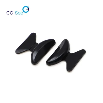 Butterfly Shape Soft Super Sticky Backing Silicone Anti-slip Eyeglass Nose Pads for Reading Glasses, Sunglasses